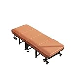 SONGYL-20249 Camping Klappbett mit verstellbarem Kopfteil, Büro-Loungesessel, Krankenhaus-Begleitbett Feldbetten(Schwarz,Groß)