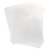 Veemoon 10Stücke Dokumentenordner Praktischer Dreiseitiger Schutzumschlag aus Robustem für Schule Büro und Reise Transparent