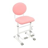 DeeDuud Kinderstuhl Höhenverstellbar 44–54 cm, Schreibtischstuhl Ergonomisch, Kinder Schreibtisch Stuhl für Kinderzimmer, Lernen & Hausaufgaben (Rosa)