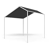 Blumfeldt Pergola, Metall Pavillon mit Polyester Schrägdach, Sonnensegel mit Gestell, Überdachung Freistehend, Sonnenschutz für Garten und Terrasse, Gazebo Wasserdicht und Stabill, Aluminium-Rahmen