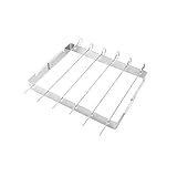 TOYANDONA Tragbarer Grill für Outdoor Bbq Aktivitäten Robuste Grillzubehör für Camping und Picknick und Warpbeständig mit Grillspießen Silber