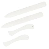 Bravien Falzbein Für Papier 4Pcs Kunststoff Knochentyp Faltmesser Set Ideal Für Origami Basteln DIY Projekte Präzise Faltbewegungen Mit Ergonomischem Design Für Einfaches Arbeiten