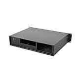 SUDEG Servergehäuse 2U Rack Gehäuse,14zoll Netzwerkschrank, 2HE Serverschrank für IT-Geräte, A/V-Geräte,Unterstützt 3 x 3,5 HDD or 2X 3,5 HDD + 1 x 2,5 SSD,80mm Lüftern