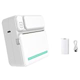 Loufy C19 Thermodrucker, Bluetooth-Barcode-Etikettendrucker für Büro, kommerzielle Tasche, Mini-Bluetooth-Drucker mit Etikett, einfache Installation, Blau