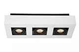 Licht-Erlebnisse Deckenstrahler Aluminium Weiß Schwarz Büro Flur Küche 36 cm lang GU10 5 W 2200-3000 K akzentuiert 3-flammig Zeitlose Deckenleuchte verstellbar PLYVO