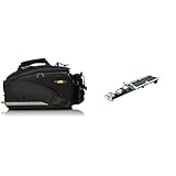 TOPEAK Unisex-Adult Rahmentasche MTX TurnkBag DX Gepäckträgertasche & Gepäckträger MTX BeamRack E Type, Black/Silver, 54 x 12.7 x 8.1 cm