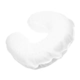 ULDIGI Latex Nackenkissen U Förmig Ergonomisches Nackenstützkissen aus Naturmaterialien für Halswirbelstütze und Vielseitige Anwendung Beim Reisen Arbeiten Entspannen in Weiß