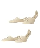 Burlington Herren Füßlinge Everyday 2-Pack M IN Baumwolle unsichtbar einfarbig 2 Paar, Beige (Gravel 4841) - neu, 43-44