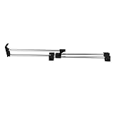 Ausziehbarer Kleiderständer, Chrom, mit Mehrzweck-Rohrgitter, verstellbarer Handtuchhalter, platzsparender Kleiderbügel, 63,5–127 cm, ideal für Zuhause und Schrank