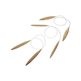 HOMSFOU 3 Stück Teiliges Stricknadeln für Dicke Wolle Handstrickwerkzeuge Holz für Diy Projekte für Mützen Schals und Teppiche Langlebig und Leicht zu Transportieren