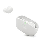 JBL Vibe Buds 2 - True Wireless Noise Cancelling Earbuds Pure Bass Sound & Smart Ambient Technology, 4 Mics for Crisp, Clear Calls, Up to 40Hrs of Playback, IP54 Dust & Water Resistant (White)