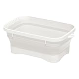 Faltbares Geschirrbecken, tragbar, zusammenklappbar, platzsparendes Design, Küchenspüle, Waschbecken, Behälter, ideal zum Geschirrspülen, Aufbewahren und Wäsche, 38 cm