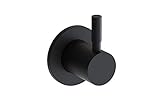 Aqua Bagno Design Taharet WC Armatur - Unterputzventil 1/2' inkl. Grundkörper aus Messing - Unterputz Armatur Bad Bidet Bidetarmatur (schwarz matt)