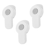 FUNOMOCYA 3 Stück Sicherheitsschlösser für Schränke und Kindersichere Möbel sicherung aus Langlebigem Kunststoff Einfache Bedienung für Küche Kühlschrank und Weitere Weiß