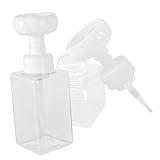 SHINEOFI 2 Stück Teiliges Transparente Schäumende Seifenspender Flaschen Nachfüllbare Pumpflaschen für Flüssigseife Lotion Shampoo Praktische Leere Behälter für Badezimmer und Reise