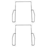 SG Store 2-teilige Gürtelclips für Drahtlose Taschensender Kompatibel mit Sennheiser G1 G2 G3 EW100 EW300 EW500