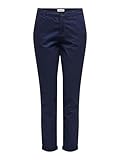 ONLY Damen Onlparis Reg Chino Pants PNT Hose, Navy Blazer, 40W 32L EU