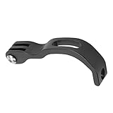 Fahrradscheinwerferhalter, Halterung für Fahrrad-Frontlichtständer, hochfeste Aluminiumlegierung, CNC-Technologie, rutschfest, verschleißfest, leicht, langlebig, für -Faltrad, BMX (Schwarz)