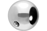 PIERCINGLINE Universelle Schraubkugel CHIRURGENSTAHL Piercing Aufsätze Kugel Ersatz Silberfarben 1,6 x 10 mm