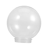 BESTOYARD Transparenter Kugel Lampenschirm Ersatz Lichtabdeckung für Außenwandleuchten Deckenventilator Beleuchtung mit Montageöffnung Einfache Installation Hohe