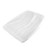 Toyvian Praktischer Schneeschaufel mit Ergonomischem Robuste und Schneeräumhilfe Hochwertigem Weißem für Effektives Schneeräumen im Freien