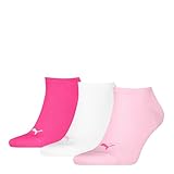 PUMA Unisex Plain Sneaker Sock, Pink Lady-New, 39/42 (3er Pack)