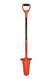 Red Tools Gärtnerspaten Power Head - Spaten mit Wurzelsäge - 115cm - hochwertiges Spatenblatt für steinige & harte Böden - mit Trittkante und bequemem Soft-Touch-Griff (Rot)