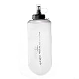 Faltbare Outdoor-Trinkflasche mit ergonomischem Griff, eingebautes Anti-Auslauf-Ventil, sichere Hydratation auf Ihren Reisen (weiß)