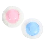 Vaguelly 4 STÜCKE Teiliges Puderquasten mit Kurzem Griff Weiche Talkumpuder Puff für Neugeborene Leicht und Einfach zu Verwenden für Heiße Sommertage