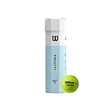 Wilson Tennisbälle, Hülle 100% recyclebar, WRT115200 Triniti Tball 3 Ball Can Schwarz