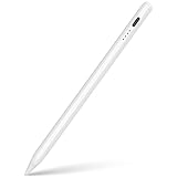 Pencil 2. Generation für iPad (2018-2024), Stift für iPad mit Schnelle Aufladung, Neigungserkennung, Palm-Ablehnung. Stylus Pen für iPad 10/9/8/7/6, Mini 6/5, Air 5/4/3, Pro 11''/12,9'' (Weiß)