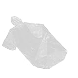 Toddmomy 6 Stück Teiliges Tragbare Einweg Regenponchos für Erwachsene mit Kapuze für Camping Radfahren und Outdoor Aktivitäten Leicht und Platzsparend