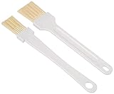 Zenker 2-teiliges Backpinsel-Set, ergonomisch & praktisch, perfekt für Glasuren und Fett, einfach zu reinigen, mit Aufhängeösen - Made in Germany, Braun, 13.74' + 13.74'