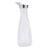 uxcell 1500 ml Acryl-Wasserkaraffen mit Deckel, transparenter Saftkrug, Wasserkrug, Wein-Getränkebehälter für Wasser, Saft, Tee