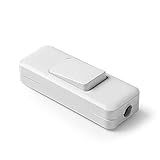 FAMATEL – Tastenschalter I Leicht zu montieren I 2A I 250 V I Weiß, Grau