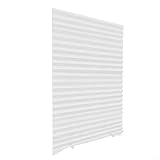 Shophubio Kompaktes Plissee Verdunkelungsrollos - Sonnenschutz, Wärmeisolierung & Privatsphäre - Stanzmontage, UV-Blockierung Beschattung für Balkon & Badezimmer (60 x 180 cm)