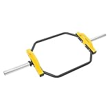 Mermajestic Hexagon Dumbbell Bar mit Clasps, Abnehmbare Langhantelstange mit Feder-Clip-HalsbäNder, Kurzhantelstange Hex Bar Trap Bis 150kg für Fitnessstudio Or Squats