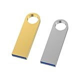 Metall USB Stick 3.0 64GB 2 Stück WOOOLKEN Speicherstick Wasserdicht 3.0 Mini USB Stick 64GB Mehrfarbige 2er Pack für Laptop, Computer, TV, Auto