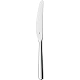 WMF Boston Menümesser mono 22,6 cm, Monobloc-Messer, Tafelmesser Cromargan Edelstahl poliert, glänzend, spülmaschinenfest, Silber