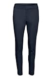 KAFFE Casual Hose Kalea Damen Chino Hose Elegant Klassische Stoffhose Midnight Marine 44