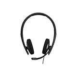 EPOS I SENNHEISER C10 USB Headset mit Mikrofon, Kabelgebundene Kopfhörer mit einfachem und flexiblem USB-C-Anschluss Black