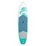 Surfbrett Aufblasbar Stand Up Paddling Board, SUP Board Set für Sport Rudern, Geeignet für Erwachsene & Jugendliche, inkl. Paddel, Pumpe, Rucksack, Leash, bis 150kg