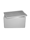 Thermobox, Styroporbox für Essen, Getränke & temperaturempfindliche Ware , Isolierbox aus Styropor mit Deckel , Maße: 59,5 x 39,5 x 40 cm , Wandstärke: 3 cm , Volumen: 60,9 L