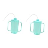 SAFIGLE 2 Stück Senioren exklusive Tasse modern schlank einfach nachweisen Becher mit Deckel und für Erwachsene Trinkbecher mit Strohdeckel Schnabeltassen