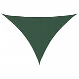 SKM Sonnensegel Ox-Gewebe Dreieckig 3x4x4 m Dunkelgrün,Heim & Garten,Rasen & Garten,Garten & Balkon,Sonnenschirme & Sonnenschutze,Grün,1.14 kg,135504