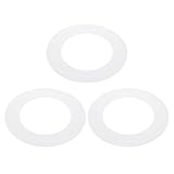 PATIKIL 5' ID 7.5' OD Plastik Zierring 3 Stück Deckenleuchte Goof Ringe Matt Runder Lichtabdeckung Leuchten Für Decke Wand Einbau Downlights Transparent Mattweiß