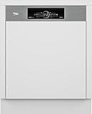Beko BDSN36561XP Geschirrspüler 60 cm, unterbau- und hochbaufähig, für 15 Maßgedecke, 5 Programme, 6 Zusatzfunktionen, 3 Spülebenen, SilentWash, SelfDry, Programm für halbe Beladung, weiß