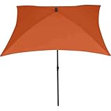 Siena Garden City Mittelstockschirm anthrazit/Terracotta 180x180cm