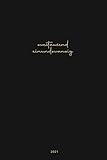 Zweitausend Einundzwanzig - Wochenplaner 2021: Detaillierte Monats- und Wochenübersichten, 1 Woche 2 Seiten Kalender (150 Seiten, ca. DIN A5, Schwarz)