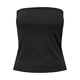 ONLY Damen Onlea Tube Top Jrs, Schwarz, L